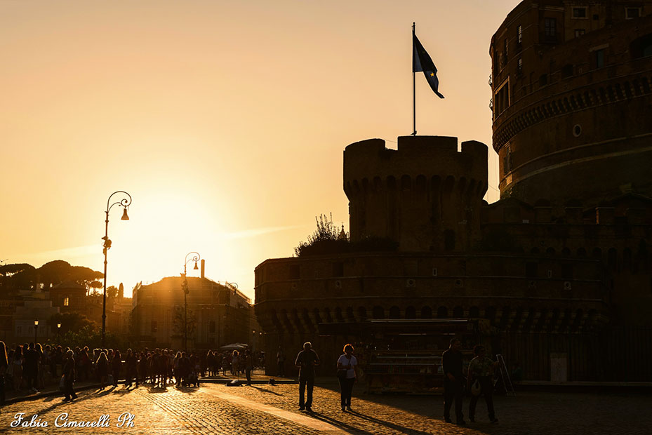 Castel Sant Angelo al calar del sole